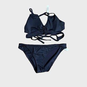 NWT Adore Me Black Bikini Set Women’s Size M | Two-Piece Swimsuit Swimwear